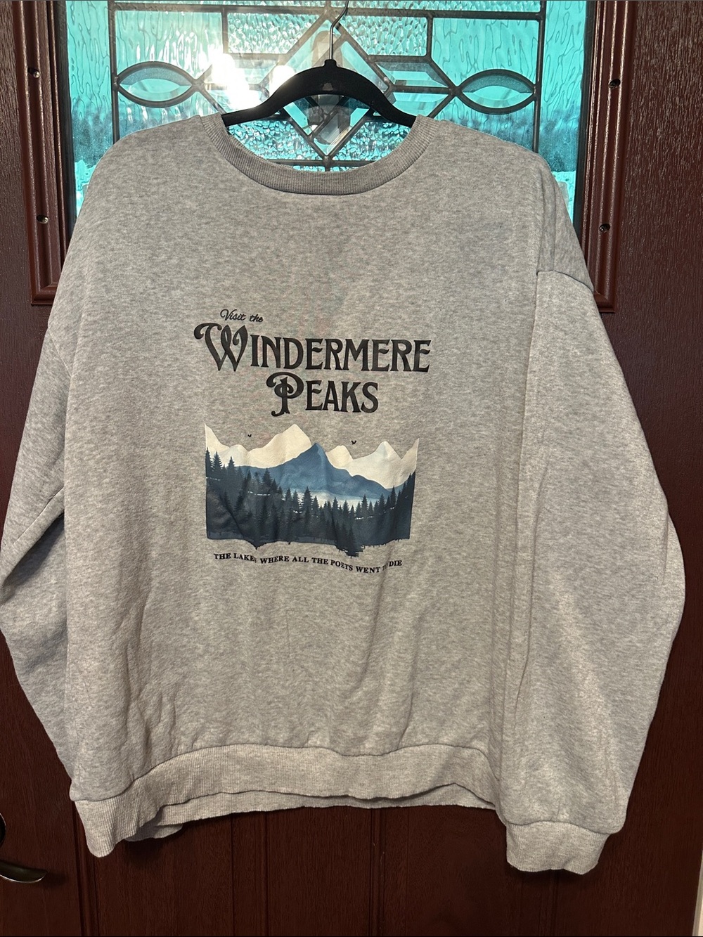 Windermere Peaks Graphic Crewneck Sweatshirt - Gray